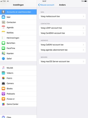 Selecteer Voeg mailaccount toe