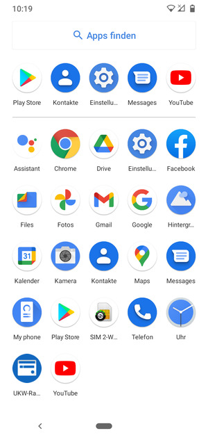 Wählen Sie Einstellungen