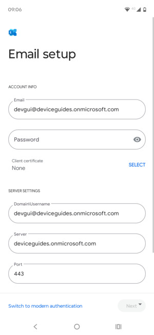 Enter your password