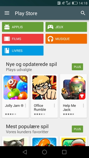 Sélectionnez le bouton de Recherche
