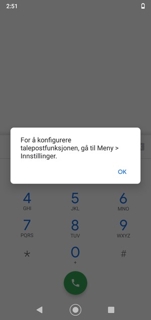 Hvis personsvar ikke er innstilt, velg OK