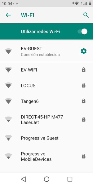 Ahora está conectado a la red Wi-Fi