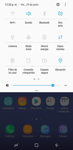 Desactive Ubicación