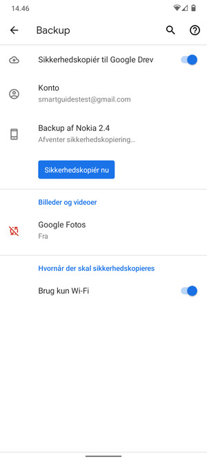 Vælg Konto