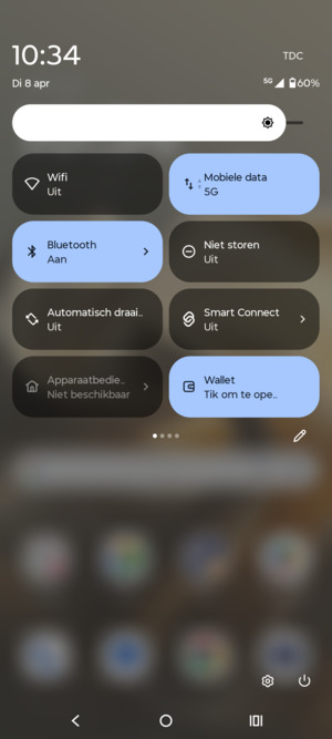 Selecteer Bluetooth