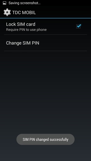 Your SIM PIN has been changed