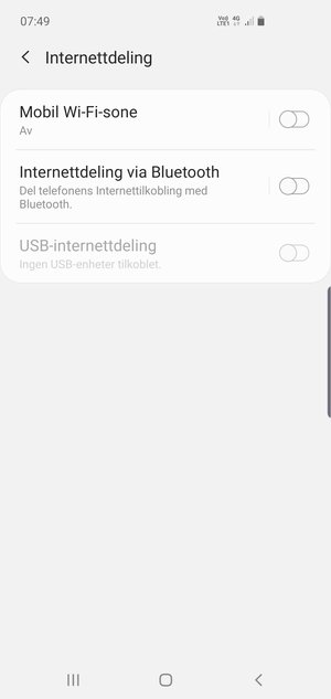 Velg Mobil Wi-Fi-sone