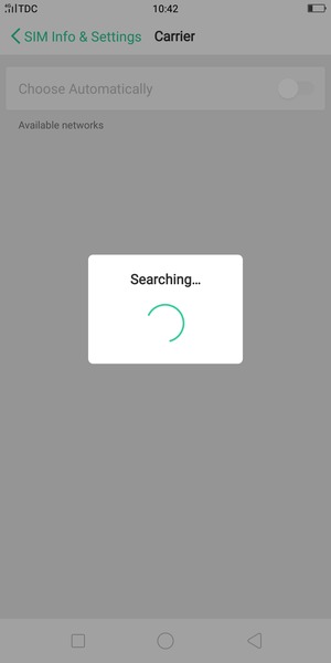 Wait for the search to finish