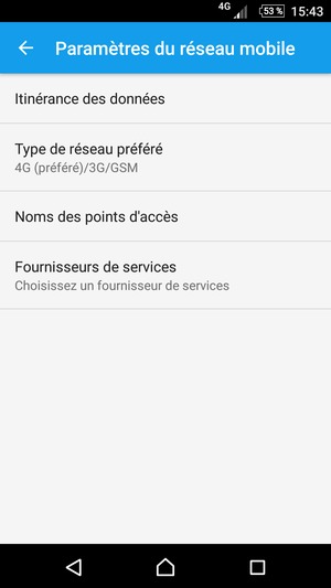 Sélectionnez Noms des points d'accès