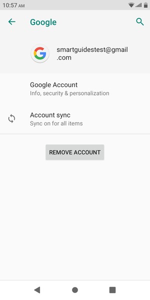 Select Account sync