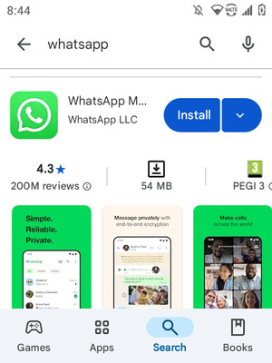 Select the app