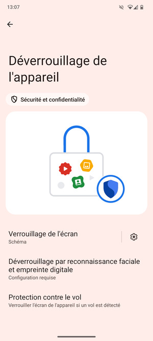 Votre téléphone est maintenant sécurisé par un écran de verrouillage