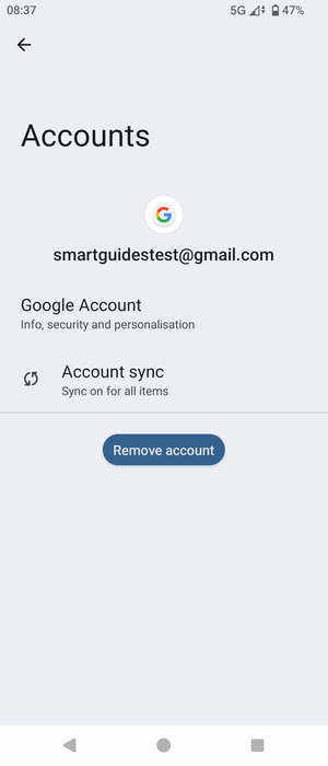 Select Account sync