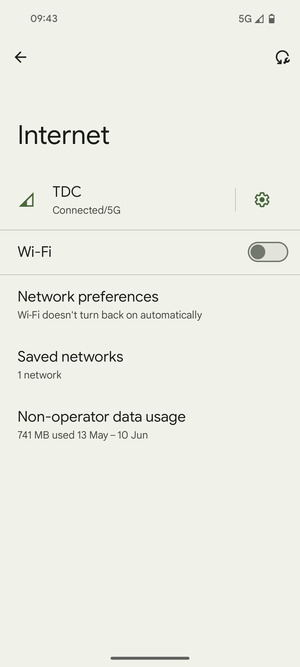 Turn on Wi-Fi