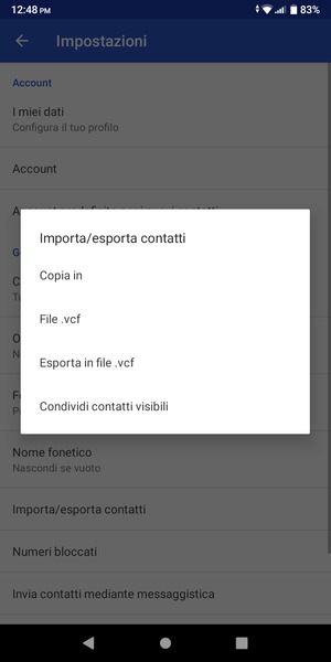 Seleziona Copia in