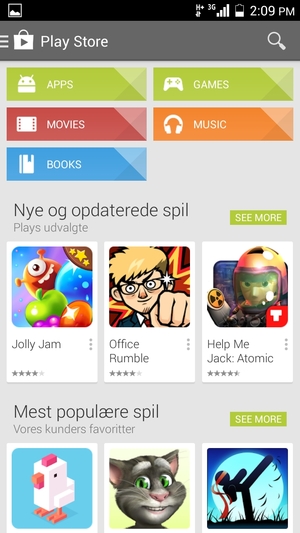 Select the Search button