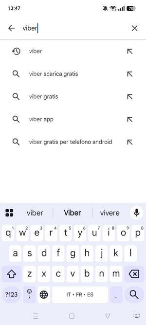 Inserisci il nome dell'app e seleziona Ricerca