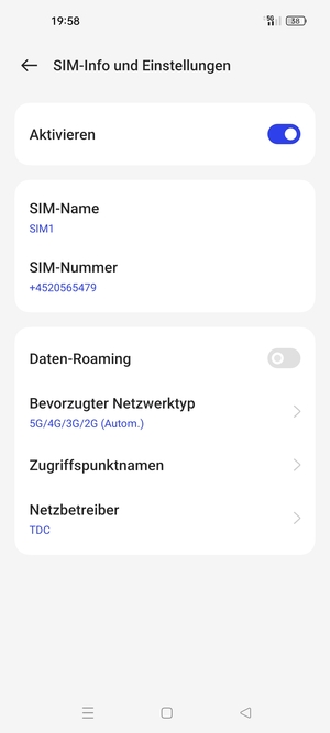 Um das Netzwerk zu wechseln, falls Probleme auftreten, wählen Sie Netzbetreiber