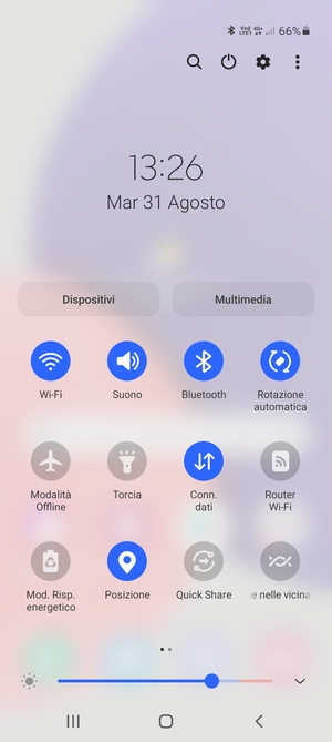 Disattiva Wi-Fi e Bluetooth