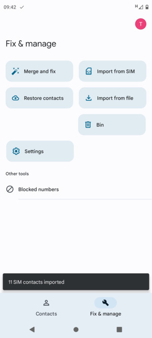 Your contacts will be saved to your Google account and saved to your phone the next time Google is synced.