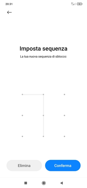 Seleziona Conferma
