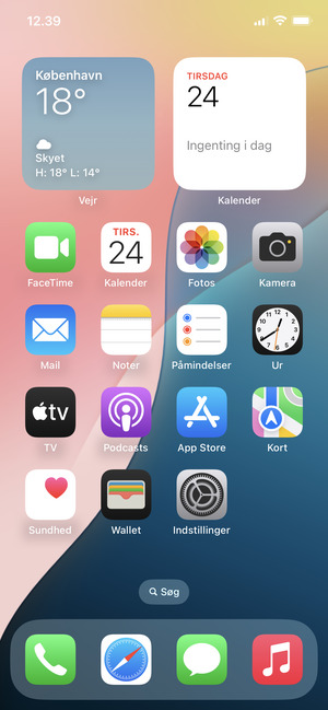 Vælg Telefon