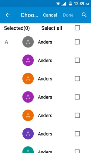 Check the Select all checkbox