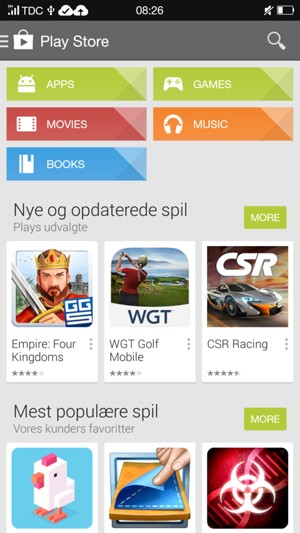 Select the Search button