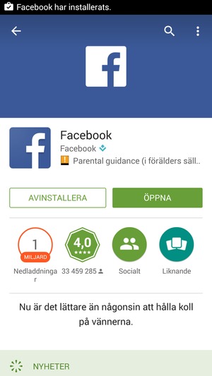 Välj ÖPPNA
