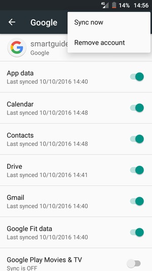 Select Sync now