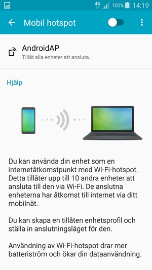 Tryck på Meny-knappen