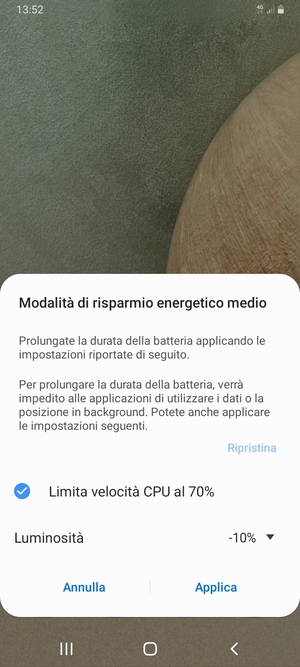 Seleziona Applica