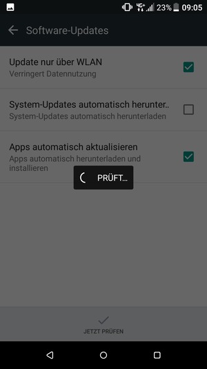 Warten Sie, bis die Suche abgeschlossen ist