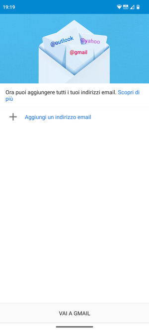Seleziona Aggiungi un indirizzo email
