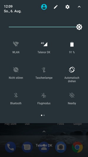 Stellen Sie die Helligkeit auf das erforderliche Niveau