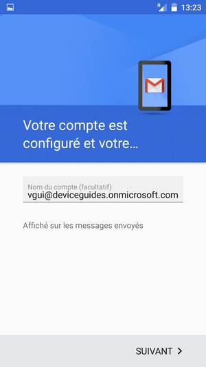 Donnez un nom à votre compte et sélectionnez SUIVANT
