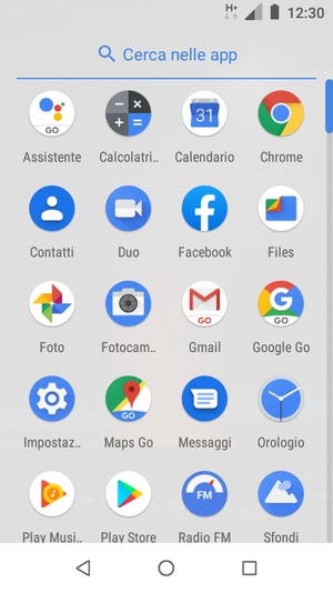 Scorri e seleziona Impostazioni