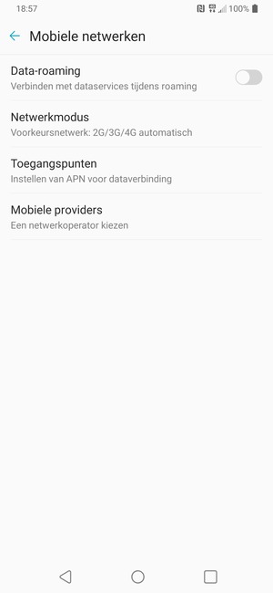 Selecteer Toegangspunten