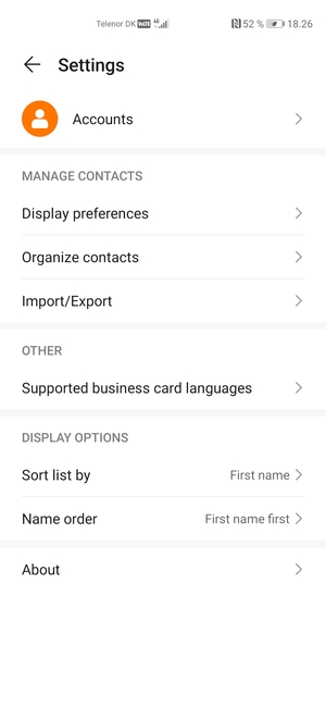Select Import/Export