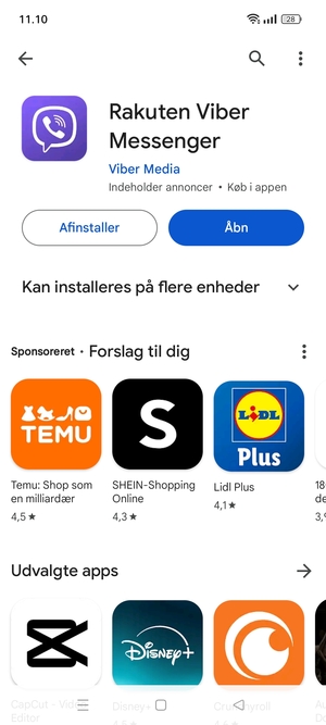 Vælg Åbn