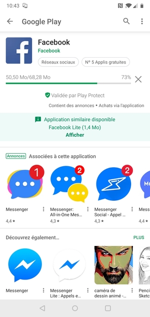 Veuillez attendre la fin de la procédure d'installation