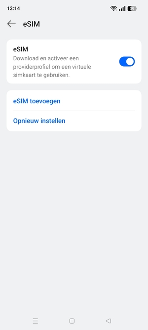 Selecteer eSIM toevoegen