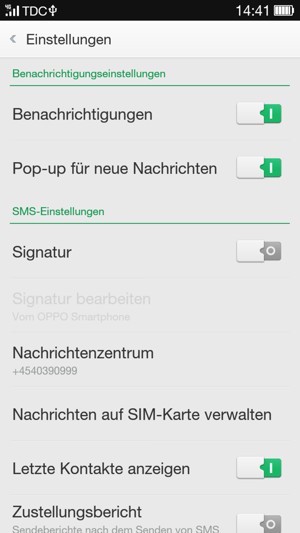Wählen Sie Nachrichtenzentrum