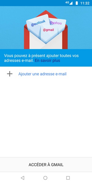 Sélectionnez Ajouter une adresse e-mail