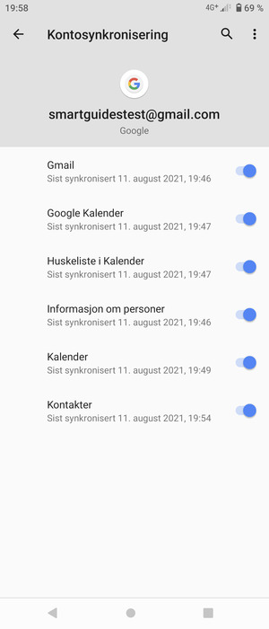 Velg menyknappen