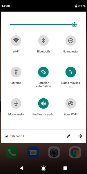 Ajuste el brillo al nivel requerido