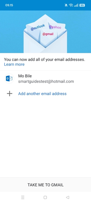 Select TAKE ME TO GMAIL