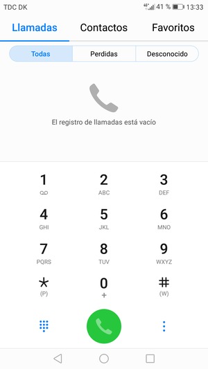 Presione y mantenga pulsado el número 1