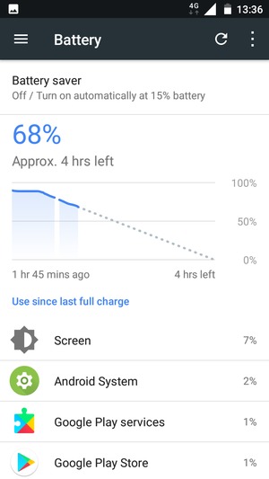 Select Battery saver