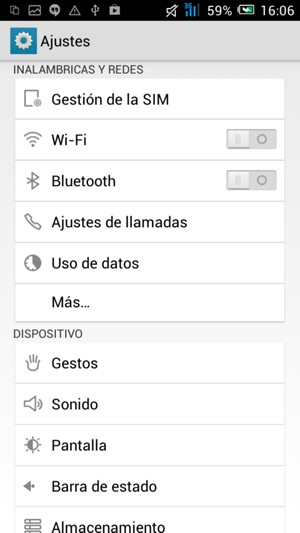 Seleccione Más...